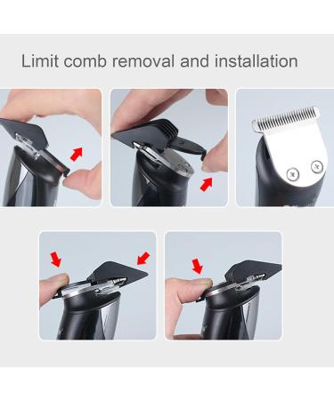 Yagosodee 5- in- 1 Mens Cordless Hair Clippers Kit Nose Trimmer Beard Hair Shaver Body Grooming Kit - Buy Online on GoSupps.com