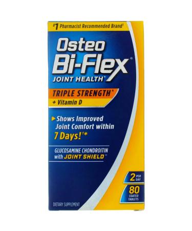 Osteo Bi-Flex Joint Health Triple Strength + Vitamin D 80 Coated Tablets