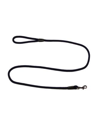Leash - rope leash with hand loop Basic 10mm 27 colours 7 lengths (1.55 m navy blue) 1.55 m navy blue