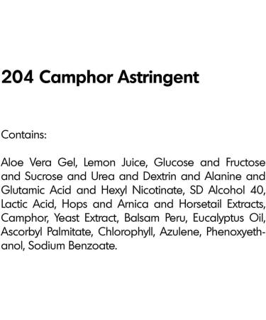 RAYA Camphor Astringent 6 oz - Facial Toner for Oily Skin | Controls Oiliness and Blemishes | Camphor & Eucalyptus Formula - 6 fl-oz - Buy Online on GoSupps.com