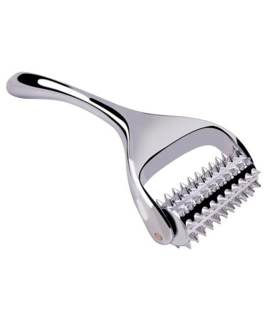 Metal microneedling derma scooter - for the face and body effectively against wrinkles large pores strain strips hair loss hyper -pigmentation massage roller