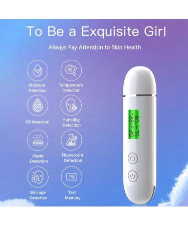 LAUGHERER Skin Moisture Tester Smart Water and Oil Tester LCD Display Facial Skin Moisture Meter Fluorescent Agent Detector - Buy Online on GoSupps.com