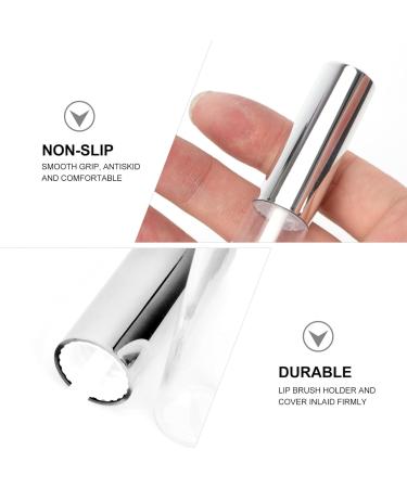 HOMSFOU Lot de 10 Tubes Circulaires Vides 10 Ml pour Gloss L vres Plastique Transparent Bouchon Argent lectroplaqu Emballage Rechargeable pour Maquillage Voyage et Usage Quotidien - Buy Online on GoSupps.com