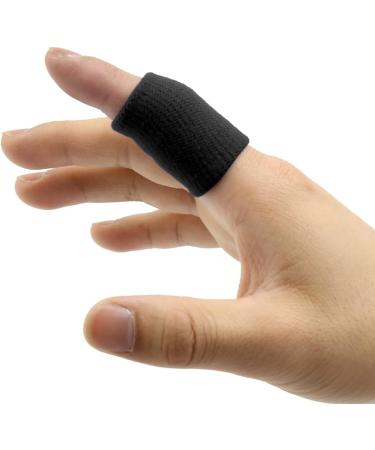 uxcell 10pcs Black Cotton Stretch Finger Sleeves | Anti-Dislocation Sport Support - Buy Online on GoSupps.com