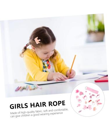 FRCOLOR 2 Sets Headgear Tiara Hair Pin Hair Clip Hair Barrettes Babies Hair Rope Lovely Hair Rope Delicate Hair Decors Delicate Hair Accessories Cloth Pink Girl South Korea Crown - Buy Online on GoSupps.com