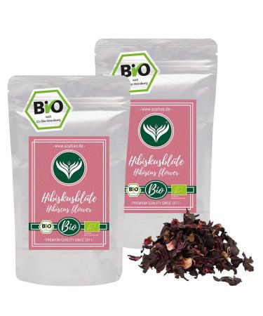 Azafran ORGANIC Hibiscus flowers whole dried hibiscus ideal as hibiscus tea 500g - Buy Online on GoSupps.com