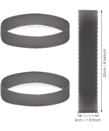 Sibba 2Pcs Transparent Silicone Wig Grip Strong Hold Wig Band Non Slip Wig Grip Headband For Women Keep Wig In Place Hairband Wig Gripper Caps (Black) - Buy Online on GoSupps.com