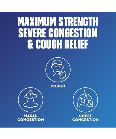 Mucinex Fast-Max Severe Congestion & Cough Medicine Maximum Strength Symptom Relief Over-The-Counter Medication Cold Medicine Cough Suppressant Nasal Decongestant 6 Fl Oz (Pack of 2) - Buy Online on GoSupps.com