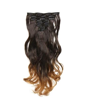 24 Inch 18 Clip Long Hair Clip 8pcs / Set Of High Temperature Fiber Wig Synthetic Clip Extension Hair 24inches 4HM27