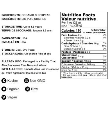Organic Garbanzo Bean Flour 1 lb - Non-GMO Chickpea Flour | High Protein & Fiber, Stone Ground, Kosher, Vegan | USA Product - Buy Online on GoSupps.com
