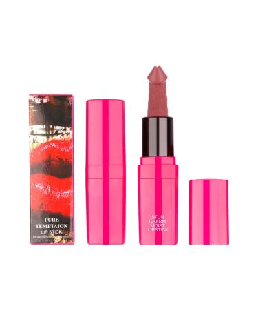 Creative Styling Head Matte Velvety Lipstick Moisturize Long Lasting High Pigmented Funny Lip Tint 1 Count (Pack of 1) A07