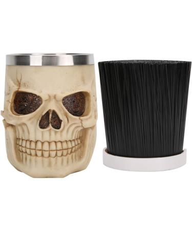 ZJchao Cool Retro Barber Shop Scissors Storage Rack Detachable Design for Storage Suitable for Various Tools 201 Stainless Steel + Resin Primitive Skull Color with Six Storage - Buy Online on GoSupps.com