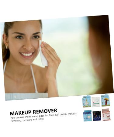 Beaupretty 18boxes Cleansing Cotton Makeup Remover Pads for Women - Non-woven Cotton Wipes Face Sponges for Cleansing Cosmetic Remover Pad Make up Non-woven Fabric Travel Scrub Pad White - Buy Online on GoSupps.com