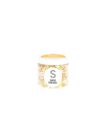 Super Sprinkle Gold Glitter Sugar Ball Mix | Edible Cake Decor for Christmas & Spring | 180g Tortendendeco - Buy Online on GoSupps.com