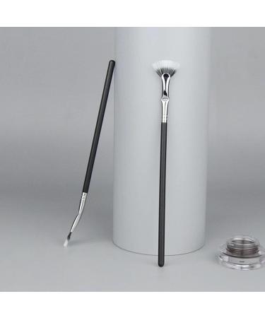 2 Lash Fan Brush - 120 Folded Fan-shaped Brush with Soft Double-layer Bristles | Eyelash Lash Wand Brush for Natural Lifted Effects and Enhanced Lower Lashes No Smearing Clumping 2pc - Buy Online on GoSupps.com