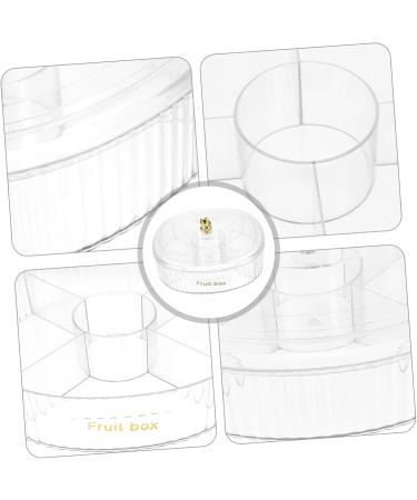 Abaodam Divided Dried Fruit Box Plastic Cookie Containers Divided Snack Tray Transparent Snack Container Nut 22X9.5CM As Shown - Buy Online on GoSupps.com