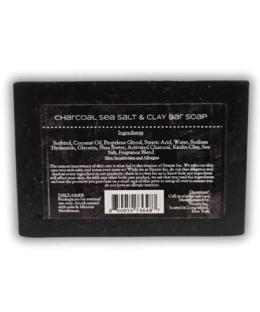Charcoal Kaolin Clay & Sea Salt Bar Soap - Vitality with Blood Orange & Grapefruit | 4.5 oz | International Shipping Available - Buy Online on GoSupps.com