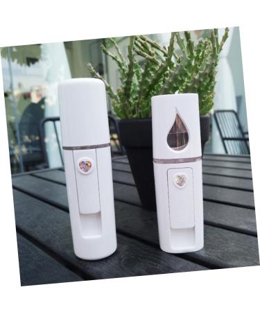 WOONEKY 2pcs Nanometer Sprayer Face Sprayer Handheld Facial Sprayer Mini Face Humidifier Face Steamer White - Buy Online on GoSupps.com