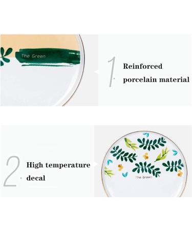 Dinner Plates Creative Kitchen Dinnerware Set 4-Piece Ceramic Dinner Plate Sets Plate Bowl Mug Service for 1 Personality Household Dishes Set Plates Kitchenware - Buy Online on GoSupps.com