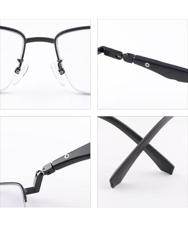 Yimi Multifocus Transition Reading Glasses - Spring Hinge Blue Light Blocking Photochrome Black 1.0x - Ideal for Computer Use - Buy Online on GoSupps.com