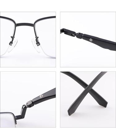 Miryea Photochrome Progressive Multifocus Reading Glasses - Blue Light Blocking Spring Hinges Black 1.5x - International Shipping Available - Buy Online on GoSupps.com
