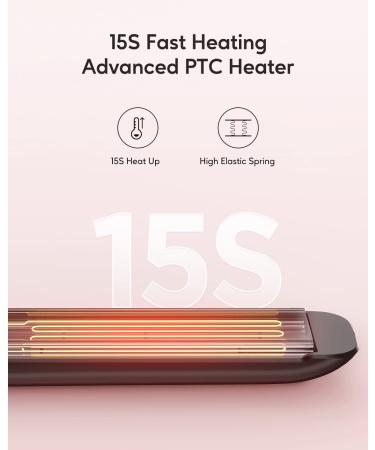 Wavytalk 100% Pure Titanium Hair Straightener | Dual Voltage 1 Inch Flat Iron | Silky Hair Instantly | 170 -450 | Matt Black - Buy Online on GoSupps.com