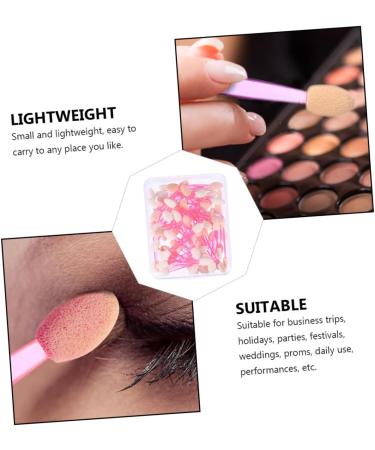 Hemoton 50pcs Double Ended Eyeshadow Brush Cosmetic Eye Shadow Sticks Eyeshadow Cosmetic Eyeshadow Makeup Accessories Latex Eyeshadow Girl Eyeshadow Makeup Brush Eye Makeup - Buy Online on GoSupps.com