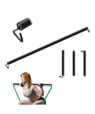Resistance Band Bar 26.4in or 39.4in Workout Bar for Fitness Portable Weightlifting Training Suit for Home Exercise Resistance Band Training 39.4 in (3 sections)