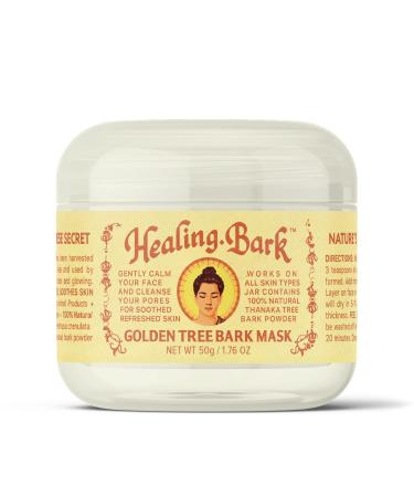 Healing Bark Face Mask - The Original 100% Natural Thanaka Powder - Deep Cleansing and Detoxifying - DIY Skincare Remedy for All Skin Types