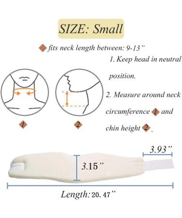 Soft Foam Cervical Collar - Adjustable Neck Support Brace for Pain Relief | Ideal for Sleep | Small Size - Buy Online on GoSupps.com