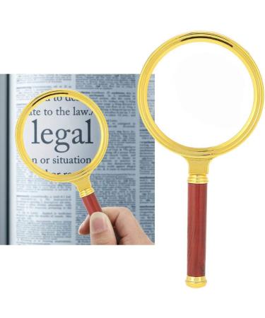 Portable Magnifier for Old Portable Magnifier 10X Magnifier with Detachable Wooden Handle for Reading Jewelry Small Gift - Buy Online on GoSupps.com