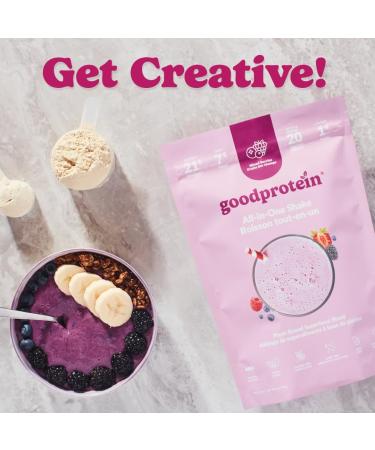 Good Protein Vegan Plant-based Protein Powder 100% Natural Non-GMO Dairy-free Gluten-free Soy-free No Added Sugar and Nothing Artificial. Mixed Berries All-in-One Shake 440 grams Mixed Berry 440 g - Buy Online on GoSupps.com