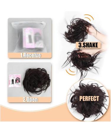 Hair Bun Hairpiece for Women Messy Hair Bun Hair Pieces Hair Scrunchies Extension Curly Hairpiece Wavy Messy Synthetic Chignon for Women Tousled Updo Hair Chignons(4A) - Buy Online on GoSupps.com
