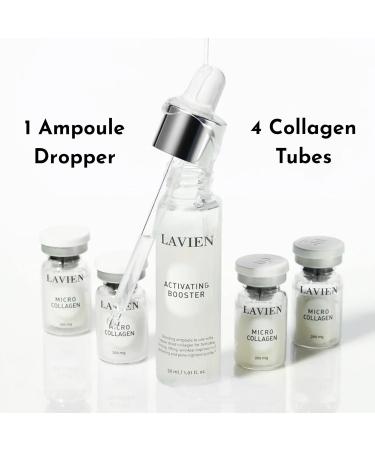 Lavien Collagen Professional Program - Skincare Set Micro Collagen and Activating Booster - Ceramide Elastin and Hyaluronic Acid Suitable for Oily Skin - 30 ml Booster Bottle 4-200 mg - Buy Online on GoSupps.com