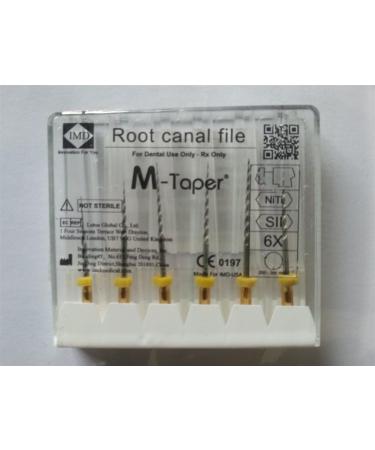 M-Taper NiTi Engine Rotary Files | Large Tapered 25mm Pack of 6 (DX-SX-Gold) - International Shipping Available - Buy Online on GoSupps.com