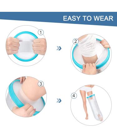 Waterproof Leg Plaster Protection | Shower & Swimming Shell for Adults | 104cm Bandage Dry Care - Buy Online on GoSupps.com