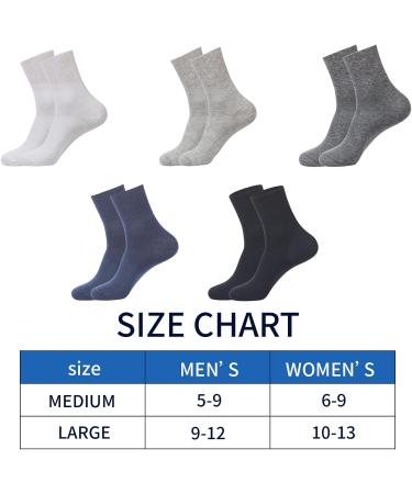 Diabetic Bamboo Fiber Socks for Swollen Feet - Black Medium - Buy Online on GoSupps.com