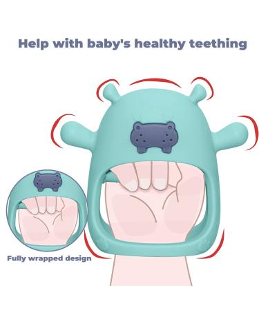 Towwi Hippo Teething Toy for Babies 0-12 Months | Chew Toys for Sucking Needs | Hand Pacifier Baby Toy - Buy Online on GoSupps.com