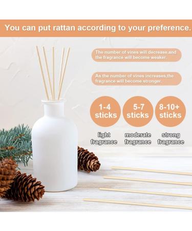 BUIFU 100 pcs Natural Rattan Aroma Diffuser Sticks | 30cm Reed Sticks for Home Spa & Essential Oils | Light Yellow Room Fragrance - Buy Online on GoSupps.com