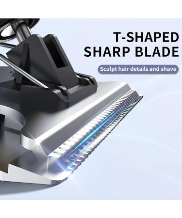 DSP Hair Trimmer for Men - Zero Gapped T Blade Clipper Rechargeable Hair Edger Professional Shape Up Clipper in Blue Transparent - Buy Online on GoSupps.com
