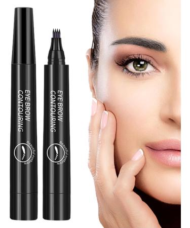 Eyebrow Marker - Eyebrow Pencil Waterproof - Quick Dry Simulation Nature Eyebrow Makeup Pencil For No Smudge Liquid Long Wear Rowces Black - Buy Online on GoSupps.com