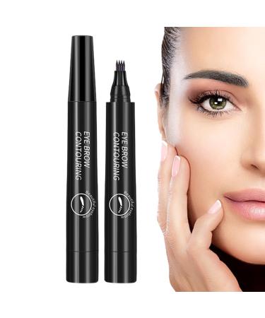Eyebrow Liquid 4 Point Eyebrow Waterproof Nature Eyebrow Pencil Eyebrow For Wild Eyebrows Quick Dry No Smudge Liquid Long Wear Shakven Black