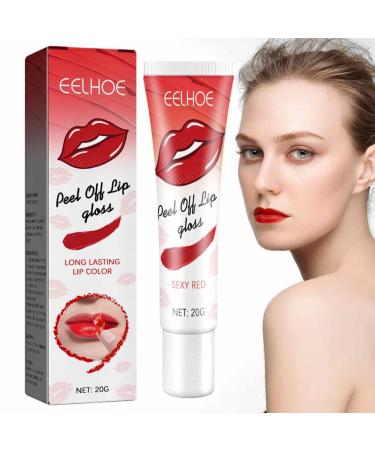 JPSDOWS Peel Off Lip Dye - Tear Off Waterproof Peel Reveal Lip Stain Lipstick Color Cup Peel Off Long Lasting Lip Gloss For Women Jpsdows