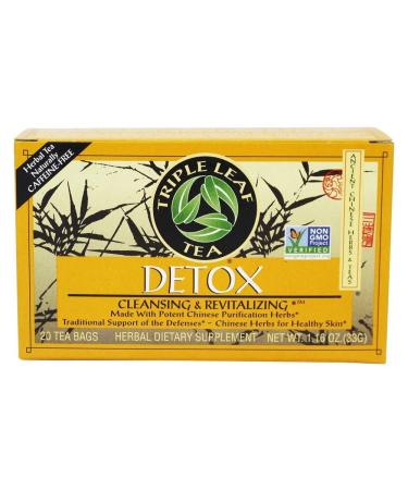 Triple Leaf Tea Detox 20 Tea Bags 1.16 oz (33 g)