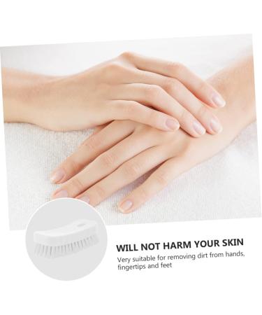 FOMIYES Nail Brush Fingernail Scrubber Brush Nail Cleaning Scrubber Brush Sink Scrubber Soft Stiff Bristles Toe Scrubber Nail Cleaner Brush Toe Brush Polyester Manicure Plastic Brush White 11.5x5cm White - Buy Online on GoSupps.com