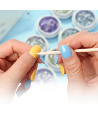 Adecco LLC Orange Wood Sticks Cuticle Pusher Remover Manicure Pedicure Tool - Pack of 1000 - Buy Online on GoSupps.com