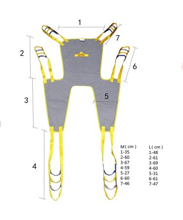 Full Body Sling Head Support - Toileting Patient Lift Sling - Divided Leg Shower Sling - Universal Mesh Bath Patient Lift Sling - for Hospitals Homes and Nursing Homes M - Buy Online on GoSupps.com