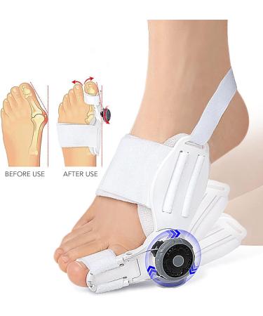 Orthopedic Bunion Toe Straightener for Left Foot - Hallux Valgus Corrector with Rotation Knob | Prevent Pain & Overlapping, Daily Use - Buy Online on GoSupps.com
