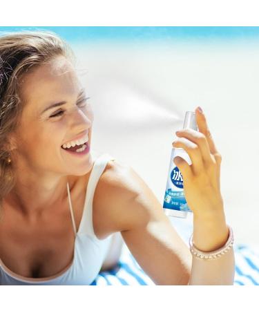 Spray de refroidissement - Spray froid pour temps chaud | Spray de refroidissement pour le visage et le corps | Spray de refroidissement du visage | Spray de brume pour le corps | Spray de 50ml - Buy Online on GoSupps.com