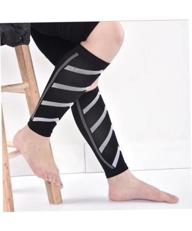 NOLITOY Calf Guard Socks - 9 Pairs Black Compression Leg Sleeves for Running & Protection - Buy Online on GoSupps.com